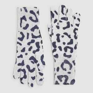 Leopard Print Cashmere Gloves